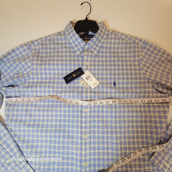 Ralph Lauren Men's dress shirt , checkered classic fit XXL , NWT - Picture 4 of 4